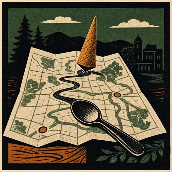 The Dipper desk sigil that informs the pencil-tin art family