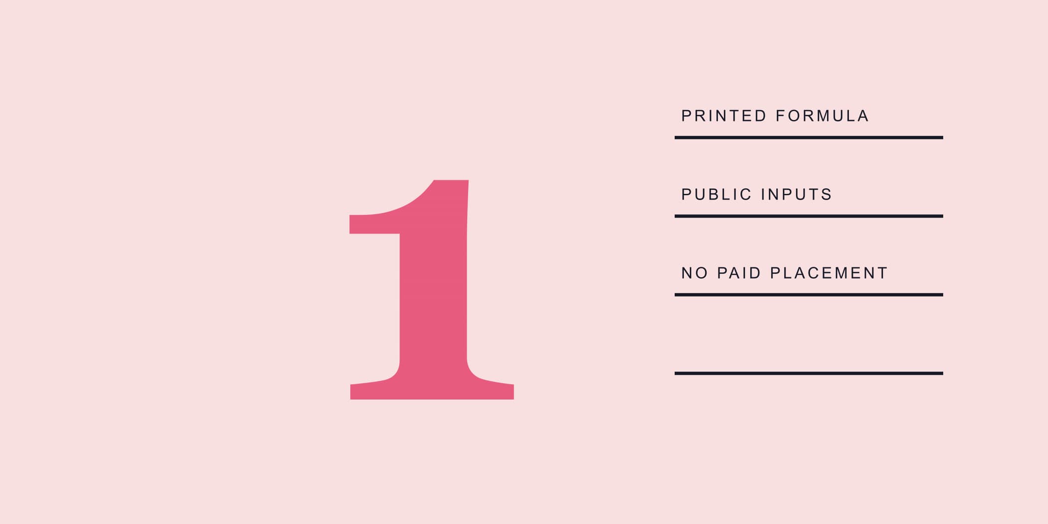 Pink printed scorecard system with a large folio numeral